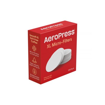 AeroPress pack of 200 replacement filters for xl coffee maker
